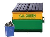 electronics trash dumpster